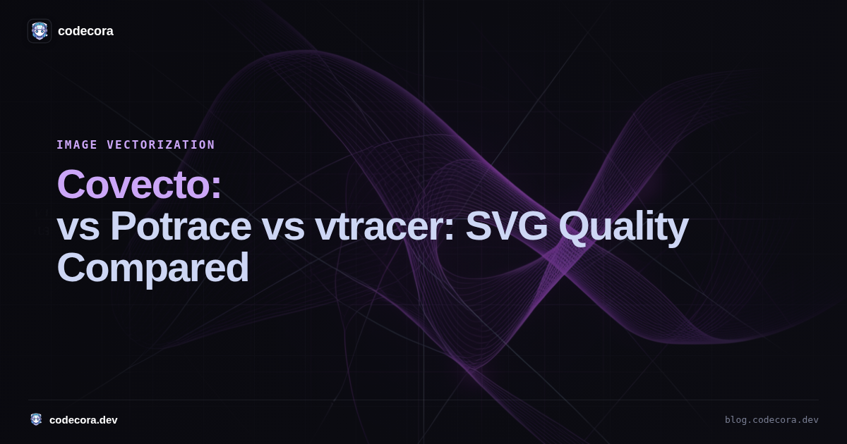 Covecto vs Potrace vs vtracer: SVG Quality Compared