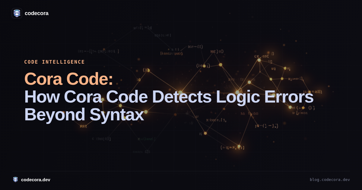 How Cora Code Detects Logic Errors Beyond Syntax
