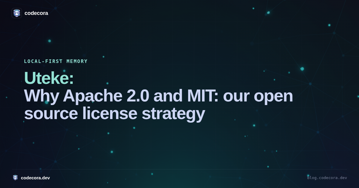 Why Apache 2.0 and MIT: our open source license strategy