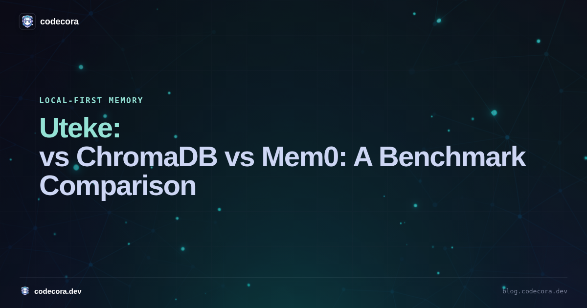 Uteke vs ChromaDB vs Mem0: A Benchmark Comparison