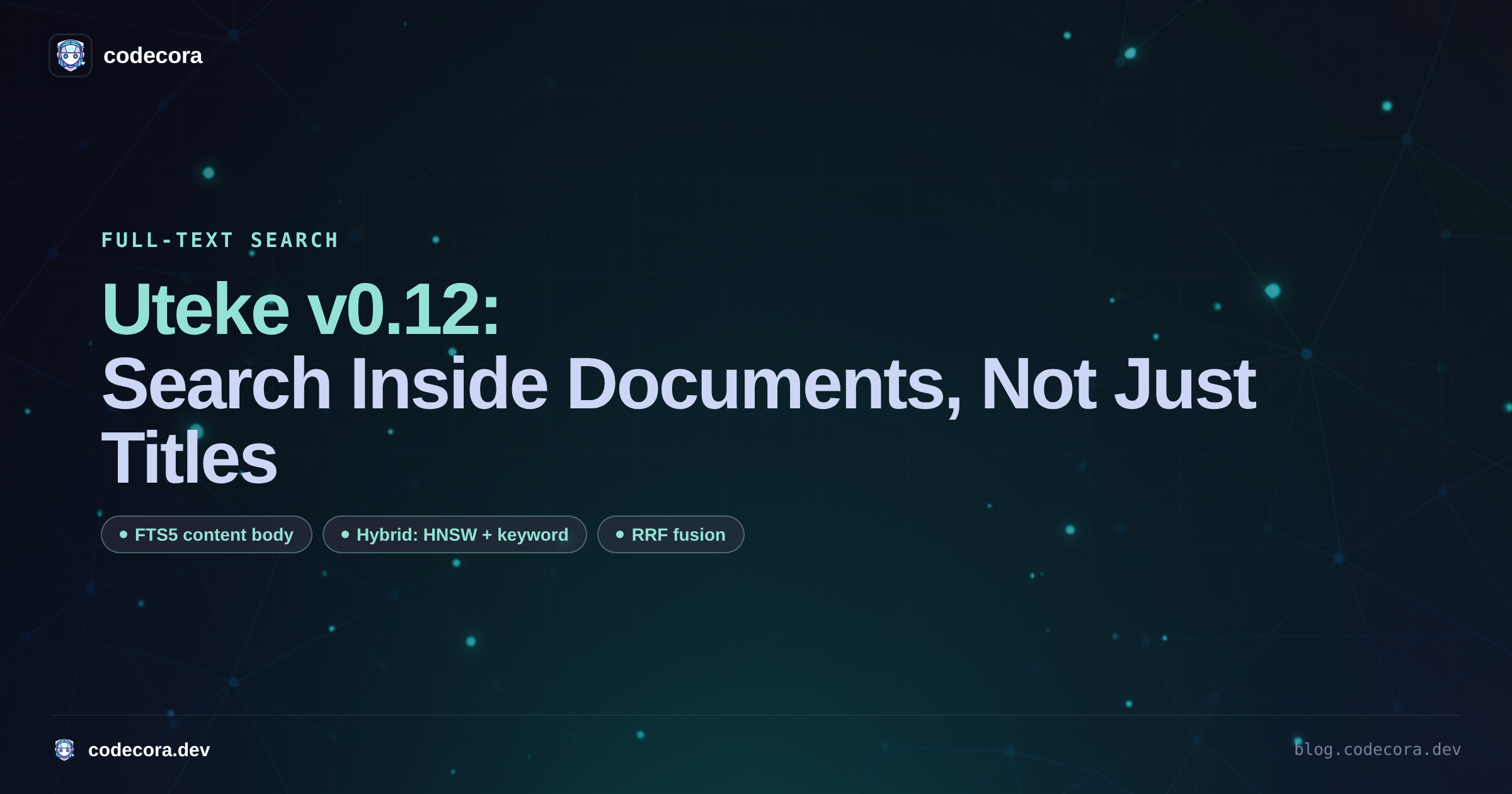 Uteke v0.12.0: Full-Text Search Inside Documents