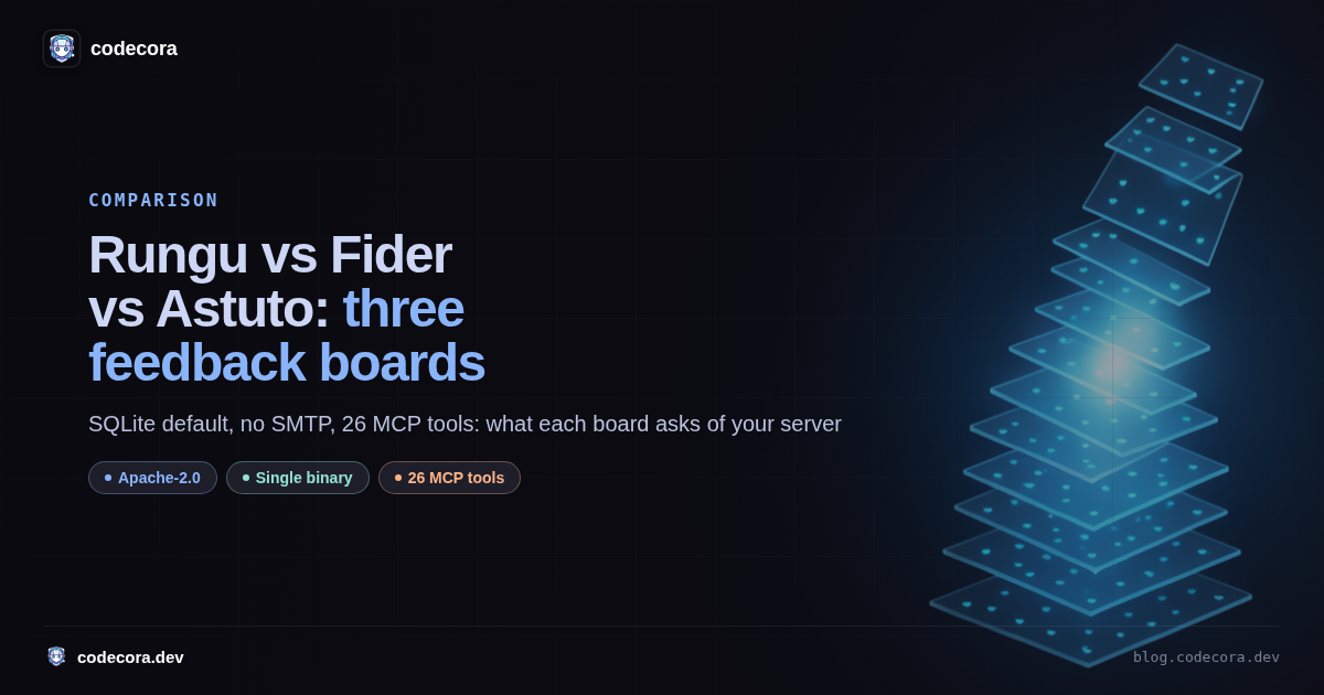 Rungu vs Fider vs Astuto: three open-source feedback boards compared