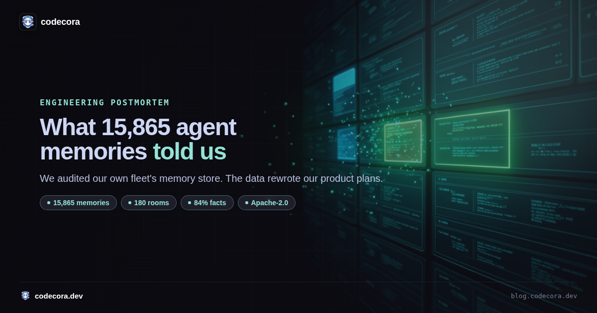 What 15,865 agent memories taught us